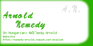 arnold nemedy business card